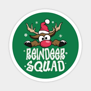 Family Christmas Pajamas - Reindeer Squad Matching Christmas Magnet